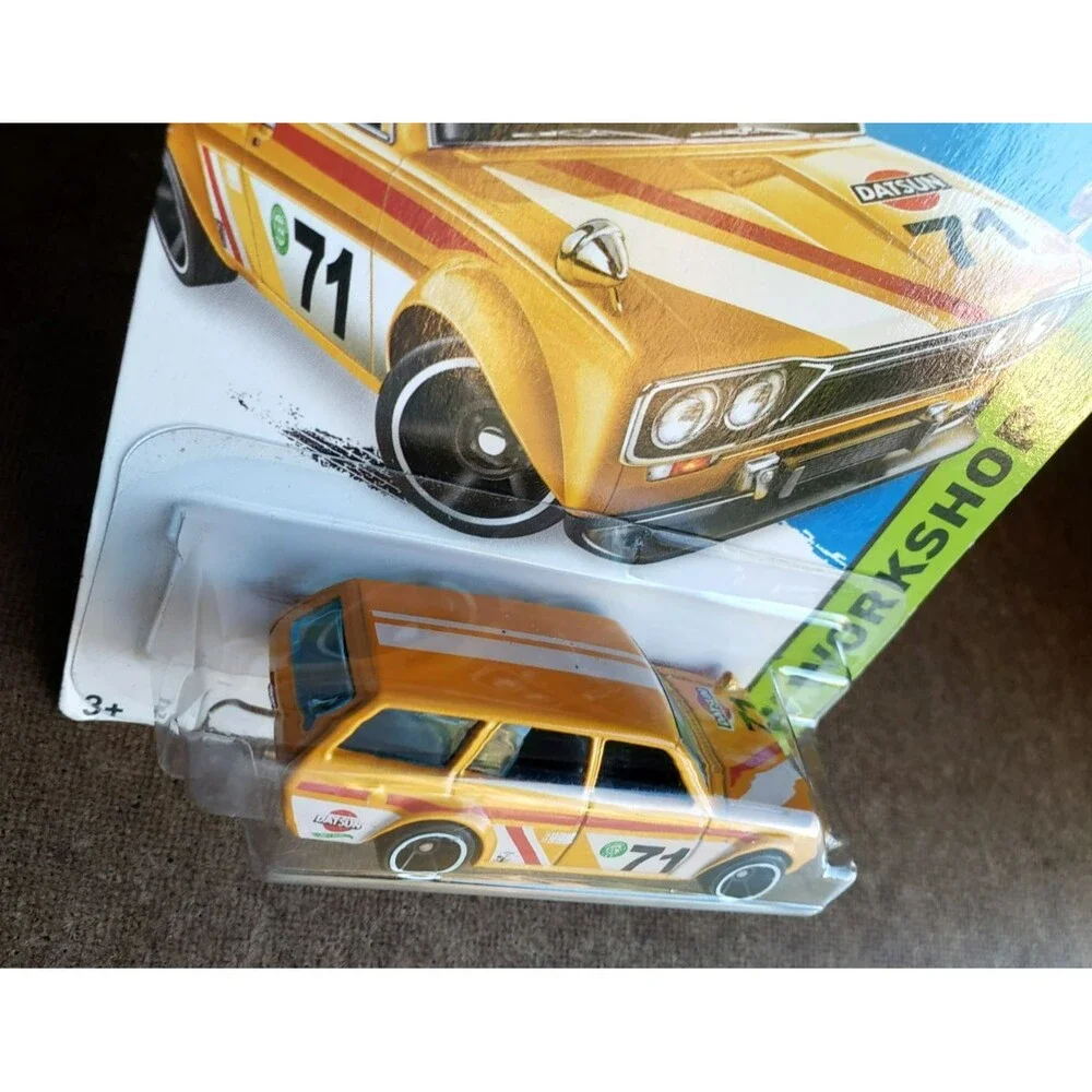 2015 Hot Wheels '71 DATSUN BLUEBIRD 510 WAGON 202 Pearl Yellow HW WORKSHOP OH5SP
